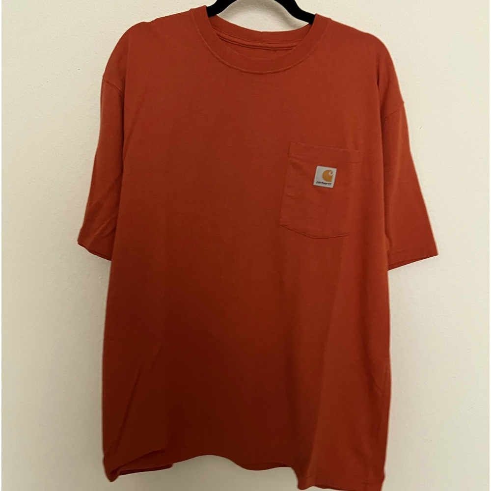 Rusty orange Carhartt Large Pocket Tshirt
